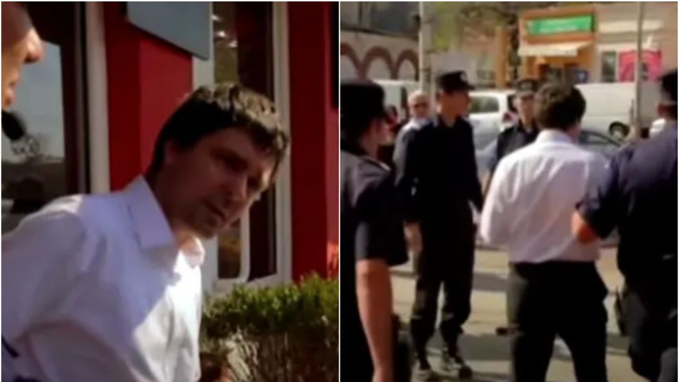 Filmarea virală în care Nicușor Dan și Mirabela Grădinaru sunt băgați cu forța în duba jandarmeriei, la un protest din 2012.  ”Cât de importantă este implicarea civică”