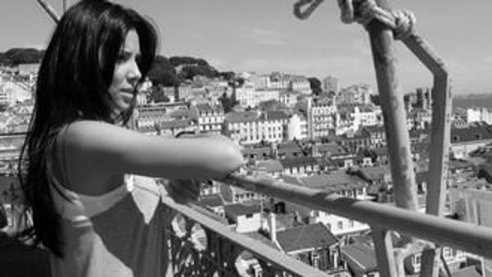 Corina Caragea a fost pe stadion in vacanta din Portugalia