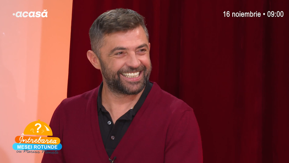 Lucian Ghimiși la Întrebarea Mesei Rotunde: ”Cu Anca Dinicu mă sărut, cu Anisia Gafton mă însor, iar cu Alex Bogdan...”