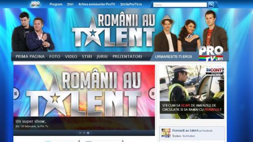 S-a lansat www.romaniiautalent.ro!