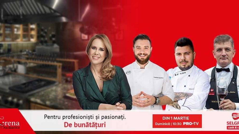 Duminică, 1 martie, de la ora 10:30, Arena Bucătarilor revine la PRO TV cu un nou sezon culinar