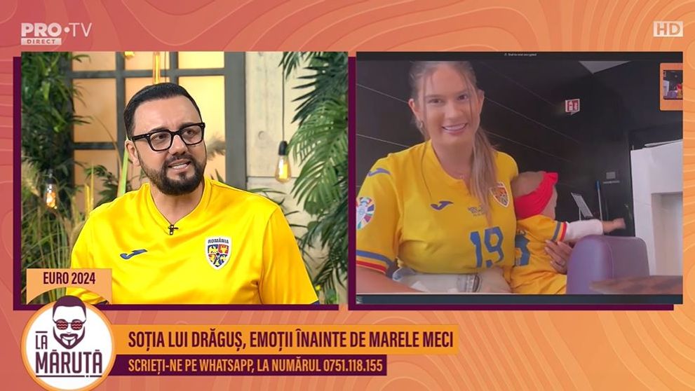 Vanessa, soţia lui Drăguş, înainte de meciul cu Olanda: 