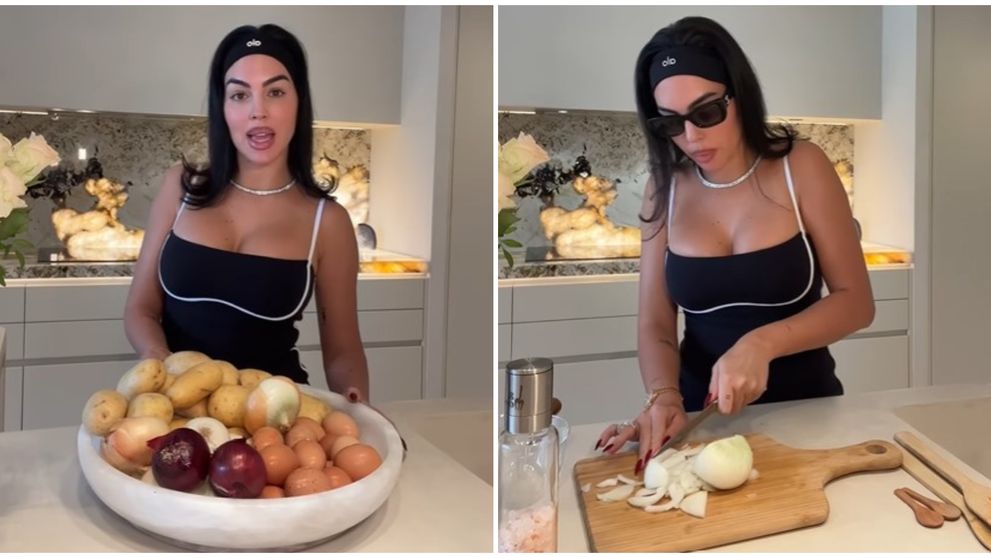 Georgina s-a apucat de gătit! Peste 36 de milioane de oameni s-au uitat la clipul în care iubita lui Ronaldo prepară omletă spaniolă: „Arată delicios! Vrem mai multe rețete!”