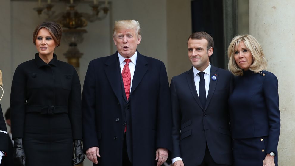 Replica demnă a lui Macron, după ce Trump a râs de președintele Franței că a fost plesnit de soție. ”Încă se recuperează după lovitura în barbă”