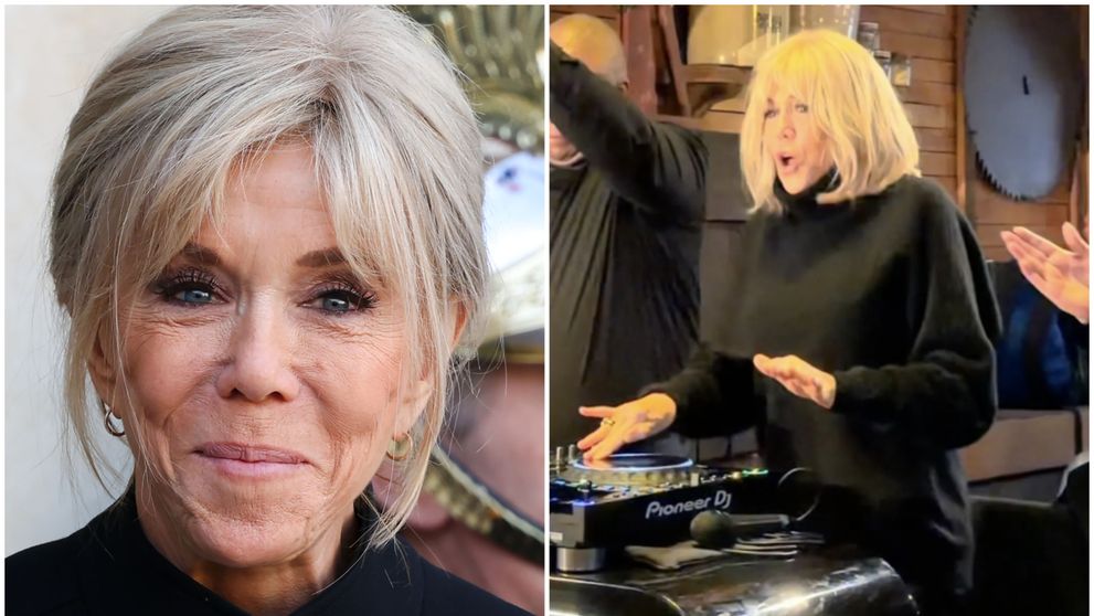 Brigitte Macron, adorabilă pe ringul de dans, în pantaloni mulați de piele. Clipul când dansează pe piesa ”Forever Young” a devenit viral