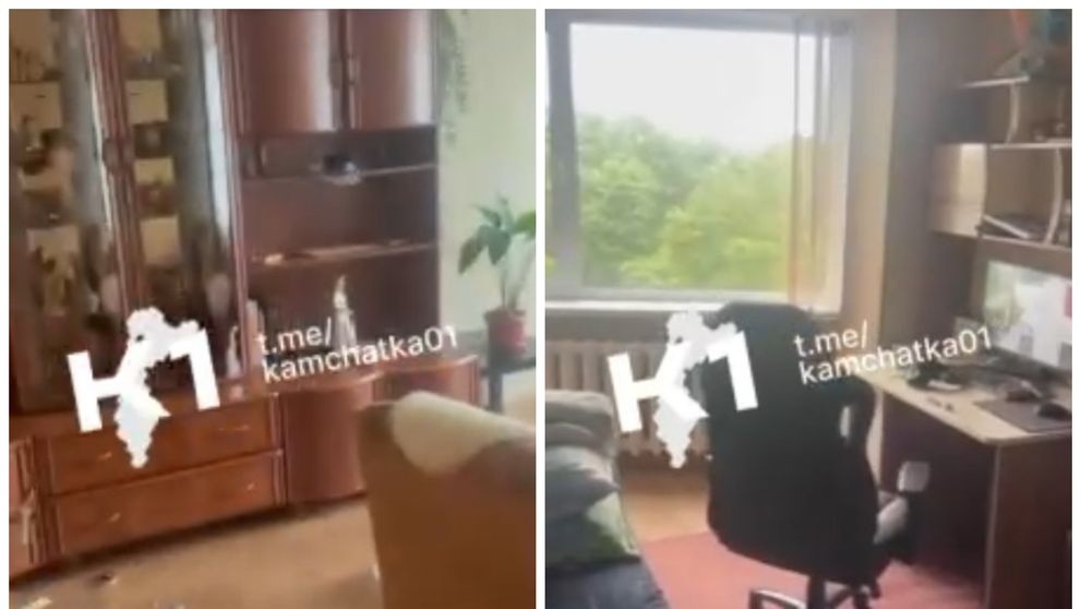 Un locuitor din Kamceatka a surprins momente de groază din apartamentul său în timp ce un cutremur de 8,8 grade lovea peninsula