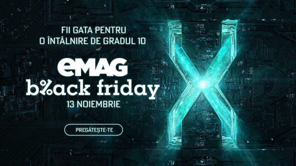 (P) Mâine este eMAG Black Friday: Vezi ce surprize te așteaptă la cel mai așteptat eveniment de shopping al anului!