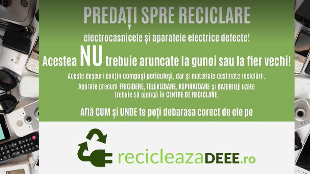 Mesaj de interes public: Sfaturi pentru colectarea corectă a deșeurilor electrice și electronice