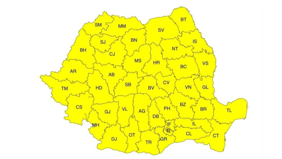 Se schimbă vremea în România, iar autoritățile anunță cod galben. În ce zone din țară vor fi caniculă, furtuni și nopți tropicale