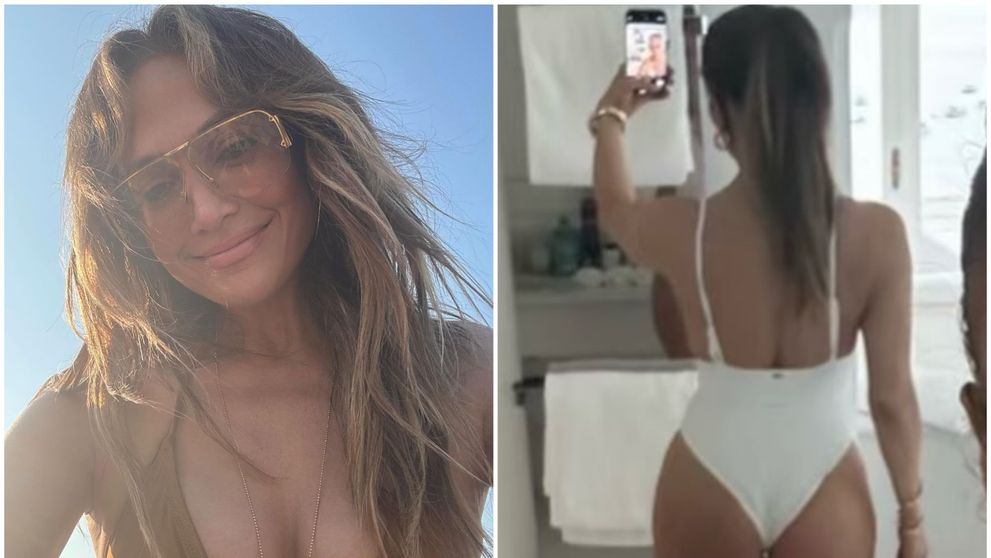 Trece printr-un divorț dureros, dar se pozează provocator în costum de baie în oglindă. Jennifer Lopez, imagini incendiare din această vară
