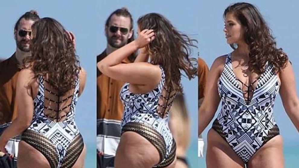 Are 90 de kilograme de curaj. Modelul plus-size care profita de pozele needitate, facute de paparazzi