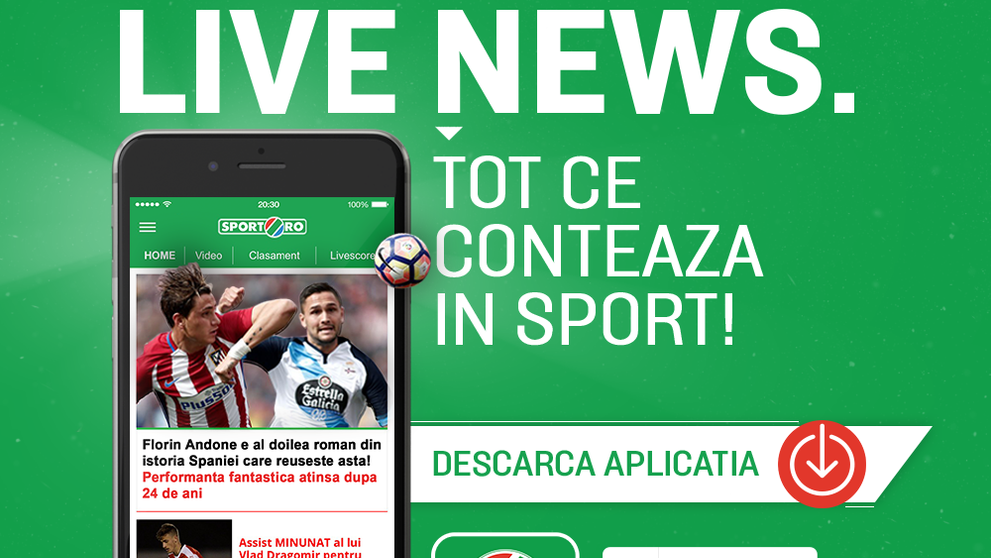Sport.ro le face un cadou de Craciun fanilor sportului din Romania si lanseaza aplicatia mobila dedicata lor!