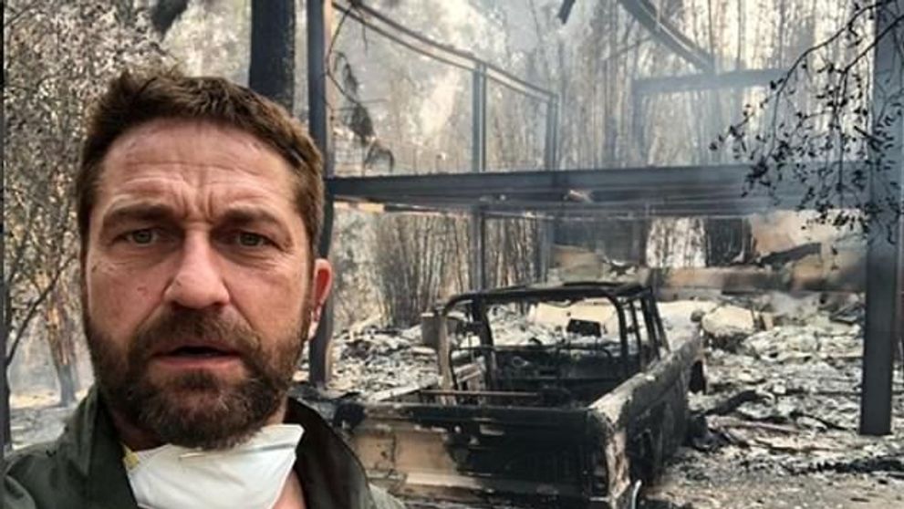 Gerard Butler e devastat. Casa sa din Malibu a ars din temelii