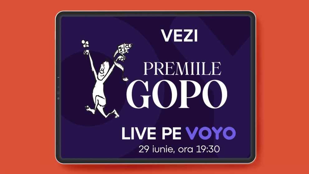 Gala Premiilor Gopo va fi transmisă pe VOYO și pe PRO Cinema. Elvira Deatcu și Dragoș Bucur, printre nominalizații de anul acesta