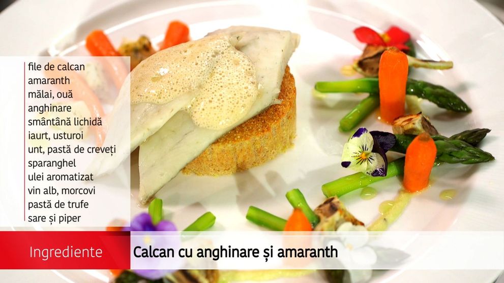 Calcan cu anghinare si amaranth