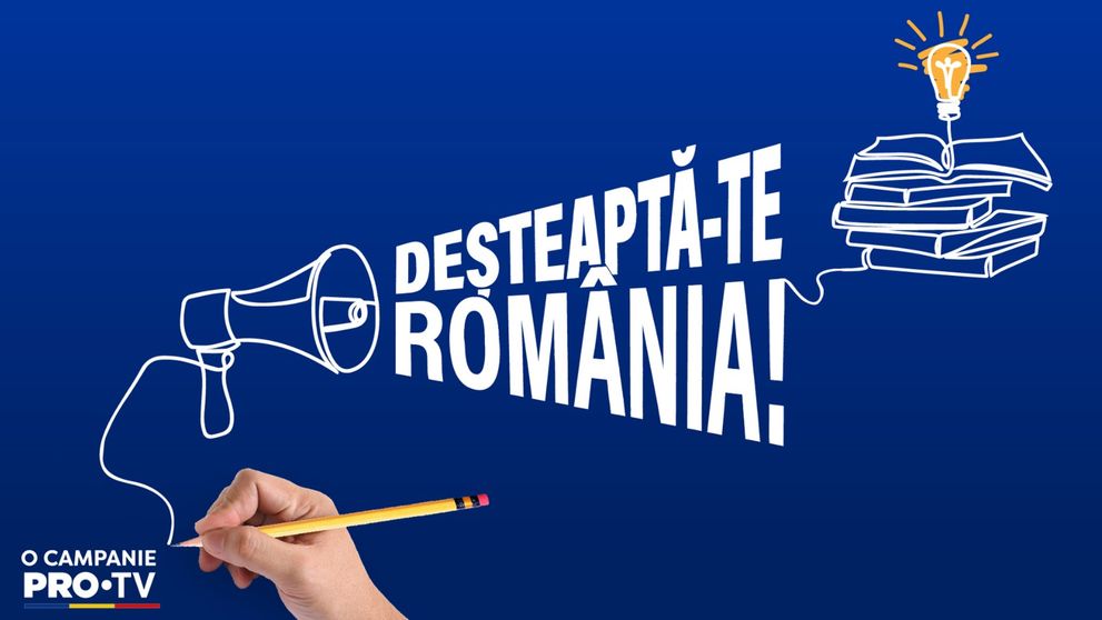 PRO TV lansează a doua ediție a campaniei „Deșteaptă-te, România!” și oferă 400.000 de euro pentru proiecte care pot schimba viitorul țării noastre