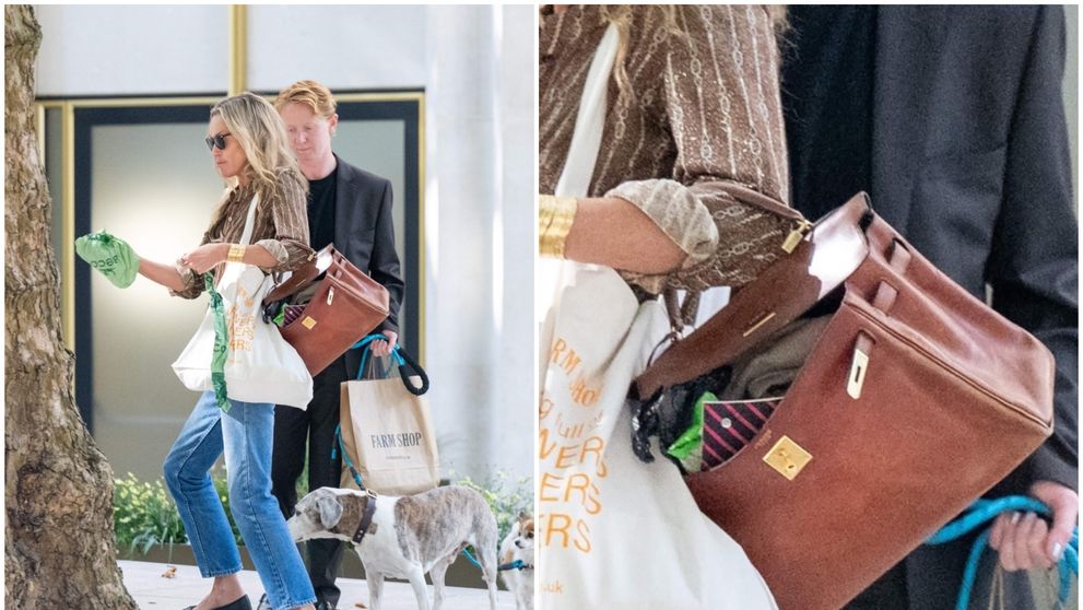 Kate Moss strânge murdăria câinelui său și o pune în geanta Birkin de 35.000 de lire! Gestul bizar, surprins de paparazzi FOTO