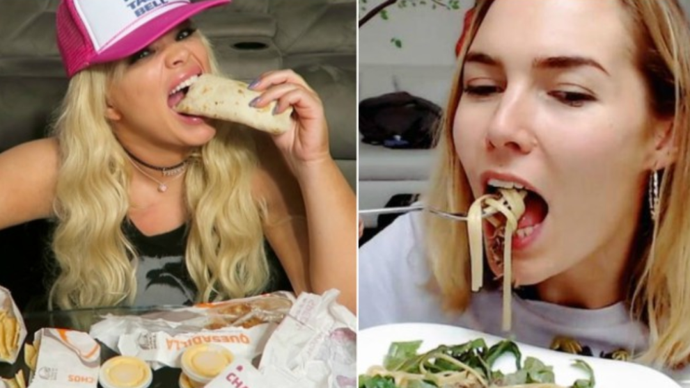 Cum castiga femeile tinere si atractive bani din faptul ca mananca fast food in fata camerei