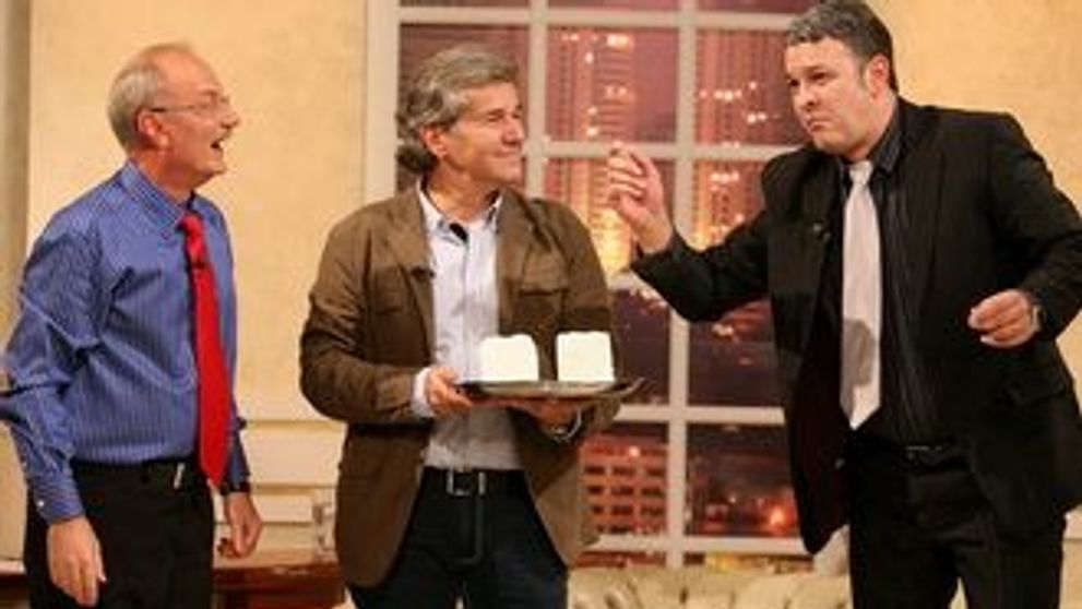 Dan Bittman s-a intalnit cu Gigi Becali la “Serviciul Roman de Comedie”