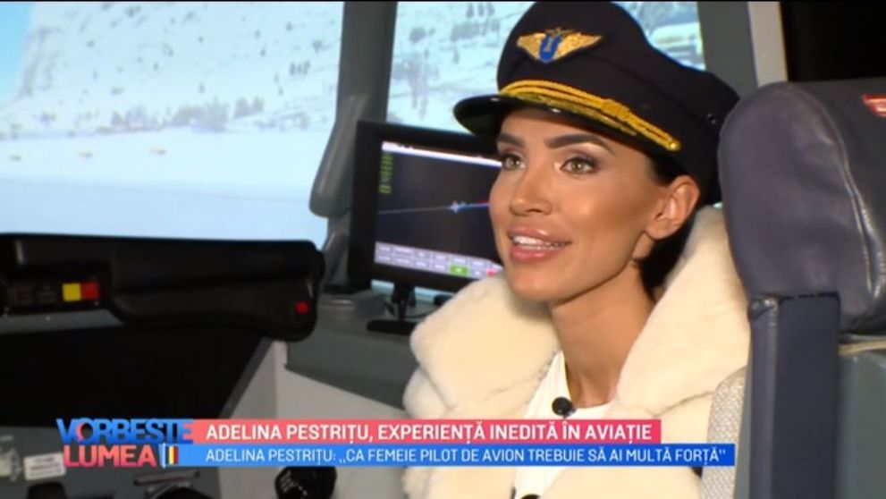 VIDEO Adelina Pestrițu, experiență inedită în aviație