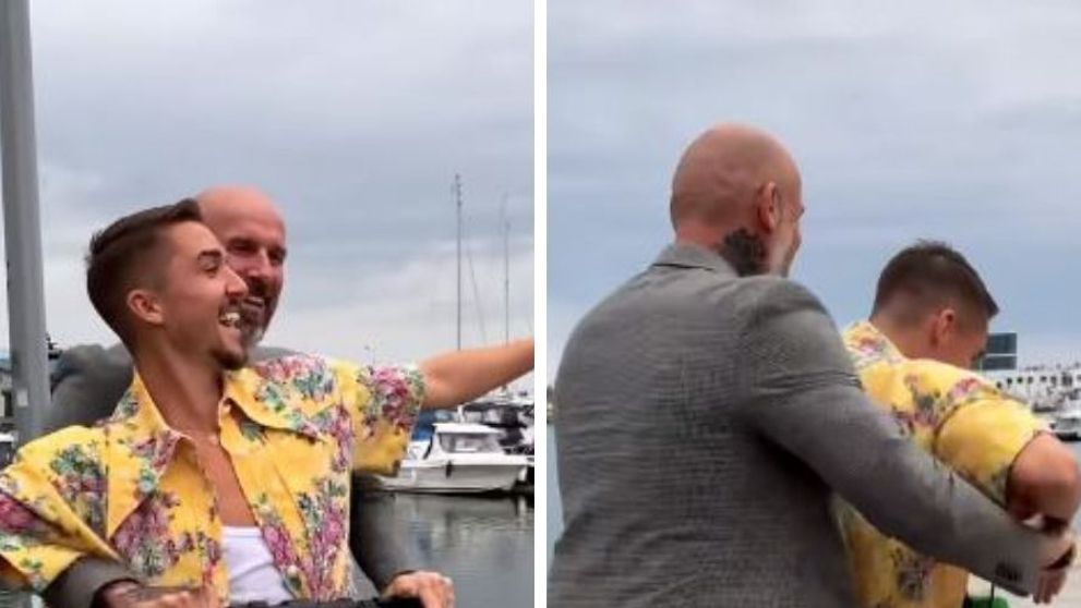 Emil Rengle și Cătălin Zmărăndescu, la plimbare pe aceeași trotinetă: 