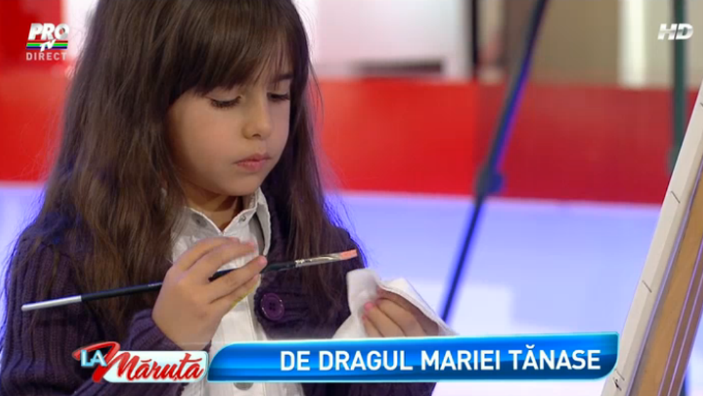 Picteaza de la varsta de 3 ani. O fetita din Romania uimeste pe toata lumea cu talentul ei