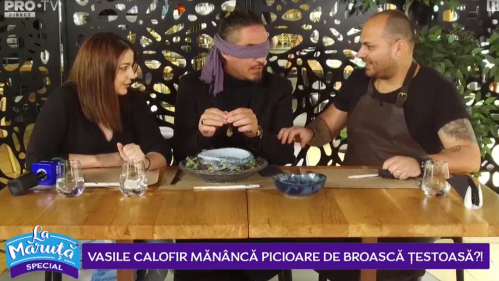 VIDEO Vasile Calofir mănâncă picioare de broască țestoasă?