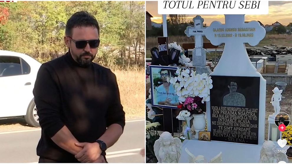 Cum arată mormântul lui Sebi, tânărul ucis la 2 Mai de Vlad Pascu! Un detaliu sfâșietor a apărut lângă crucea lui