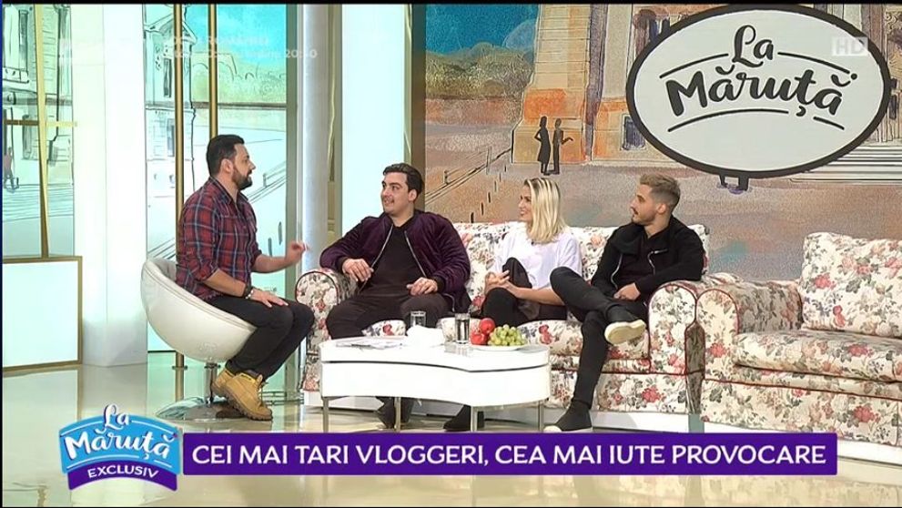 VIDEO Vloggerii Cristina Almășan, Radu Constantin și Alex Ghiduș au fost puși în fața unei provocări 