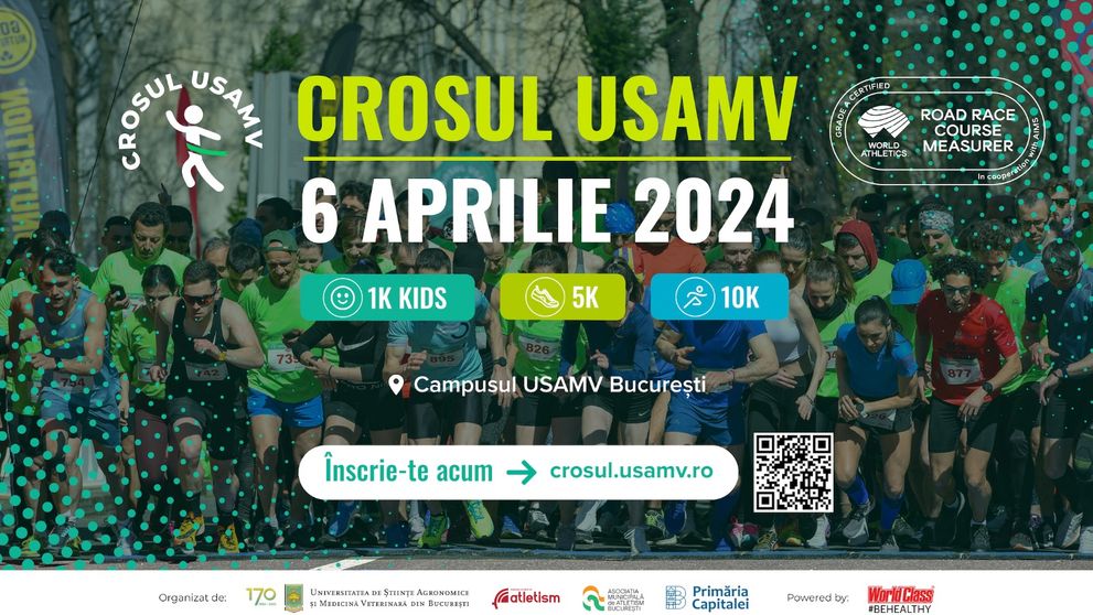 (P) Sport, natură, aventură! Peste 800 de participanți așteptați la linia de start a Crosului USAMV