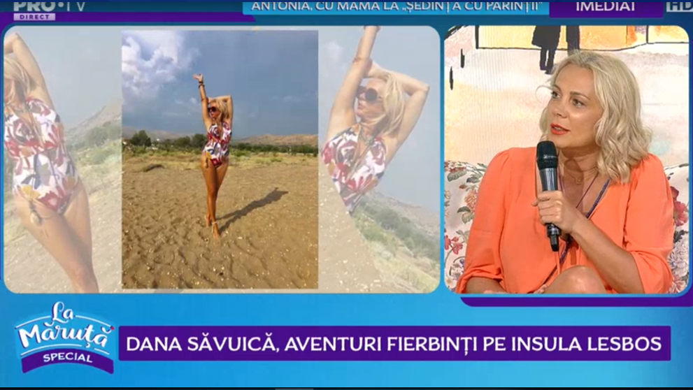 VIDEO Dana Săvuică, aventuri fierbinți pe insula Lesbos