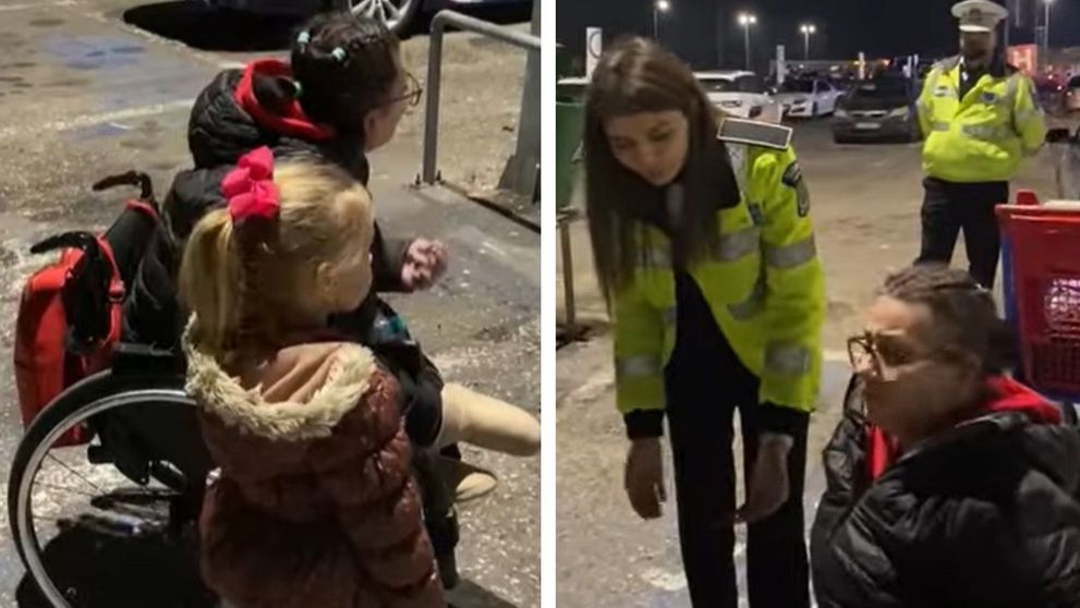 Întâmplare șocantă! Mașina unei femei în scaun cu rotile, ridicată pentru că era pe locul persoanelor cu handicap
