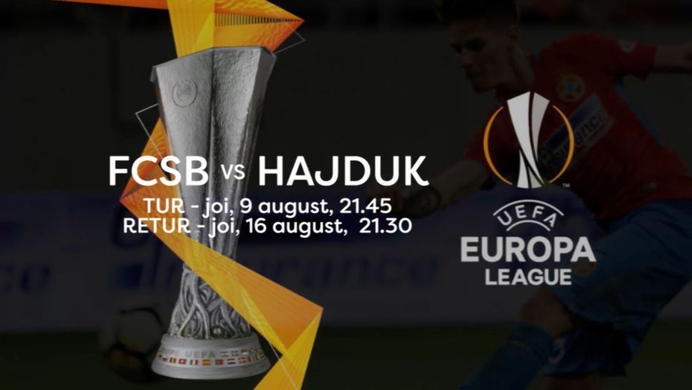 PRO TV transmite mâine, 9 august, de la 21:45, meciul dintre Hajduk Split și FCSB. Bucurați-vă de fotbal! 