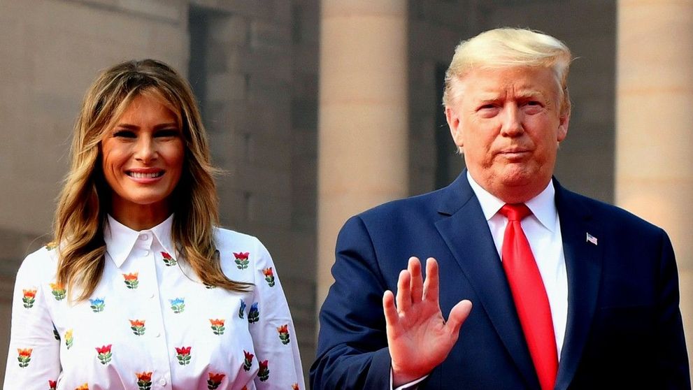 Melania Trump, într-o ținută spectaculoasă la Taj Mahal