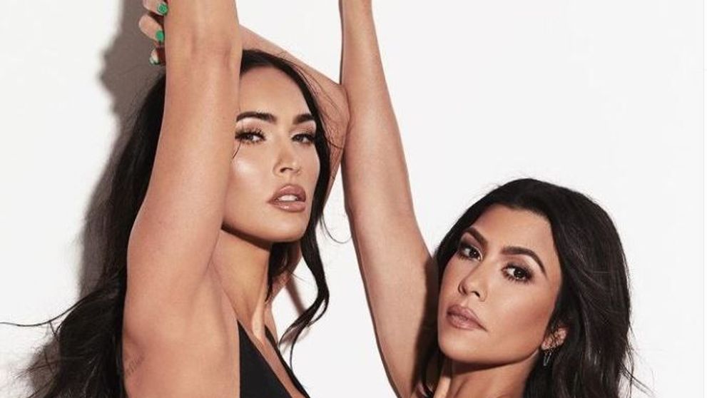 Megan Fox și Kourtney Kardashian au pozat topless pentru Skims, brandul lui Kim Kardashian