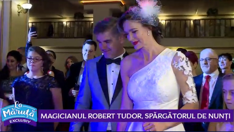 VIDEO Magicianul Robert Tudor, spărgătorul de nunți. Ce a făcut la nunta Roxanei Ciuhulescu?