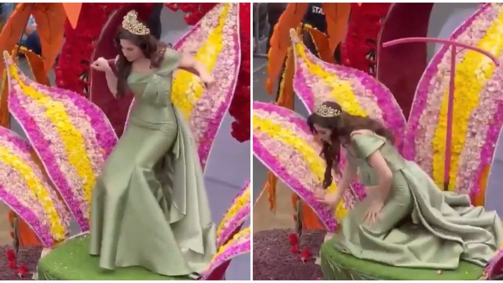 Clipe de panică după ce Miss Univers a fost la un pas să se prăbușească de pe o platformă în fața sutelor de spectatori care asistau la parada Festivalului Fructelor și Florilor. Ce s-a întâmplat cu Fatima Bosch