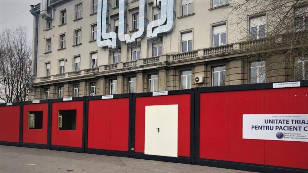 Construcția mini-spitalului exterior al Institutului Clinic Fundeni este aproape gata