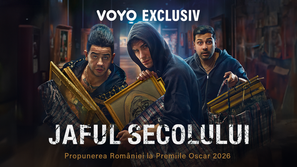 Filmul Jaful secolului, propunerea României pentru Premiile Oscar 2026, din 20 decembrie, exclusiv pe VOYO