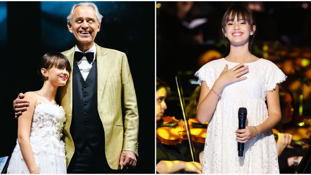 Cât de frumoasă și talentată este Virginia, unica fiică a lui Andrea Bocelli! Are o voce angelică și până la 13 ani a cântat pe cele mai mari scene ale lumii alături de celebrul ei tată și a jucat deja în primul ei film!