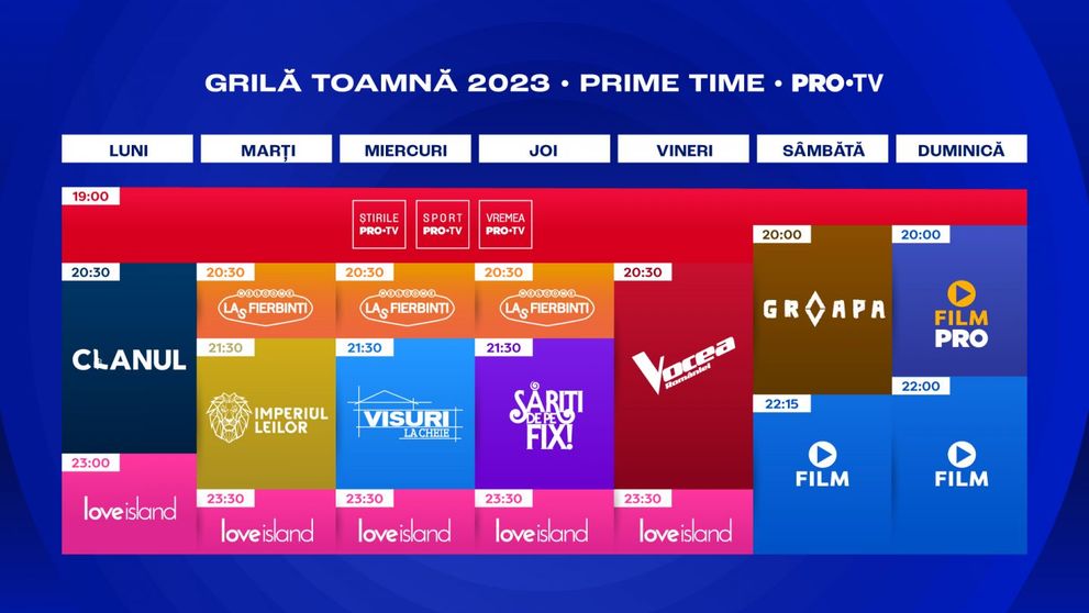 Toamna aceasta, trăiești emoțiile la PRO TV și VOYO! „Tocmai a fost anunțată grila cu cele mai multe lansări”