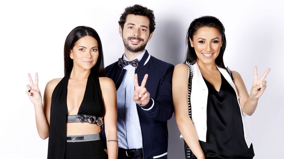 Marius Moga si INNA isi fac complimente in prima editie Vocea Romaniei Junior!