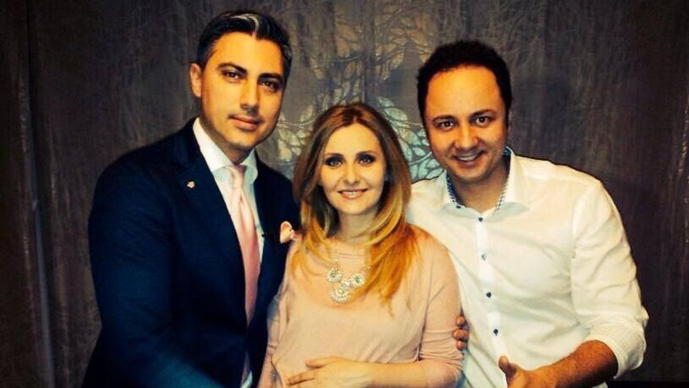 Alina Sorescu si fiica sa, Elena Carolina, prima poza 