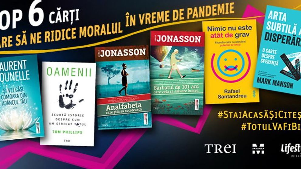 Când facem bine, #nefacembine! Top șase cărți care să-ți ridice moralul când #staiacasă