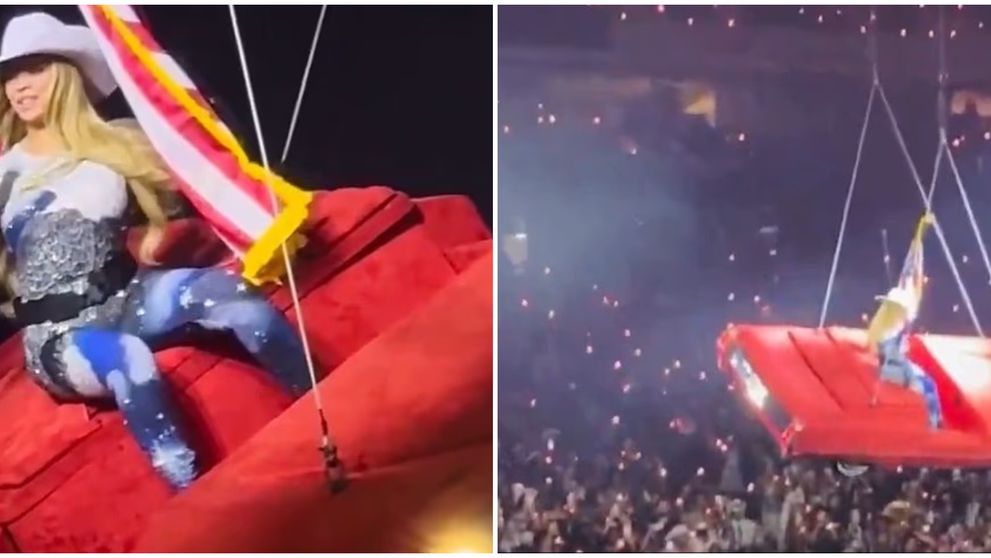 La un pas de tragedie! Ce s-a întâmplat cu mașina zburătoare a lui Beyonce în mijlocul concertului: „Stop. Stop, stop…”