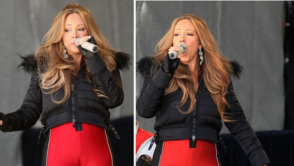 Gafa de neiertat pentru o diva. Mariah Carey si-a aratat zonele intime in niste colanti mult prea mulati 