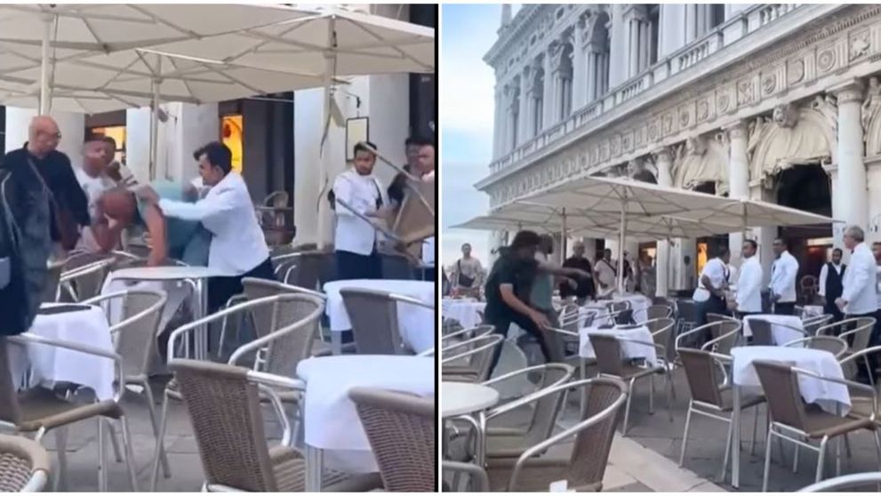 Bătaie între chelneri și câțiva turiști în celebra piață San Marco din Veneția! Coada la toaletă, motivul scandalului