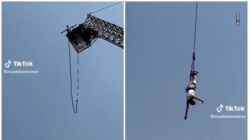 Ce a pățit un turist când a făcut bungee jumping în Thailanda. Imaginile sunt virale pe TikTok