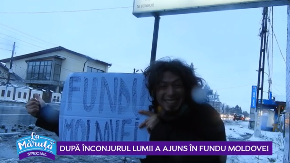 VIDEO După înconjurul lumii a ajuns în Fundu' Moldovei