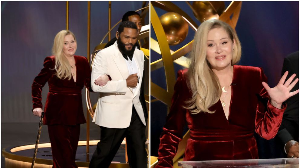 Christina Applegate, apariție emoționantă în baston, pe scena premiilor Emmy. Actrița, chinuită de un diagnostic cumplit